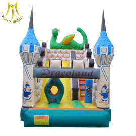 Hansel stock amusement park equipment kids soft play area inflatable bouncer castle factory supplier