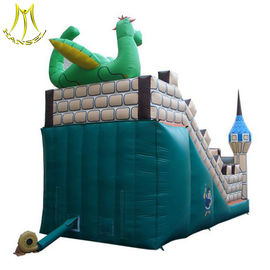 Hansel stock amusement park equipment kids soft play area inflatable bouncer castle factory supplier