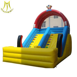 Hansel stock inflatable amusement park kids jumping castle with slide supplier supplier