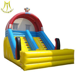 Hansel stock inflatable amusement park kids jumping castle with slide supplier supplier