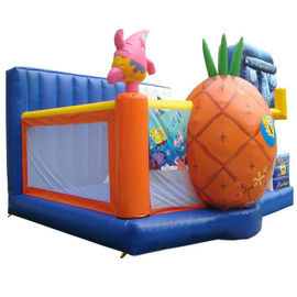 Hansel colourful kids playing inflatable toy amusment park inflatable bouncers manufacturer supplier