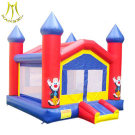 Hansel stock commercial outdoor inflatable bouncer kids obstacle course jumping castle from china supplier