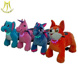 Hansel cheap shopping mall rides on animals plush electrical animal toy car factory supplier