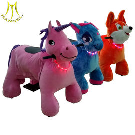 Hansel cheap shopping mall rides on animals plush electrical animal toy car factory supplier