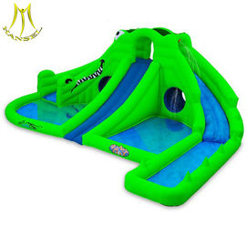 Hansel low price amusement used bouncy castles water slide with pool for sale supplier