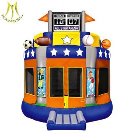 Hansel outdoor amusement park for kids inflatable big bounce house supplier