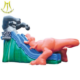 Hansel cheap indoor bounce round inflatable water slide for outdoor playground wholesale supplier