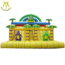 Hansel low price outdoor games cheap inflatable water slide for kids wholesale supplier