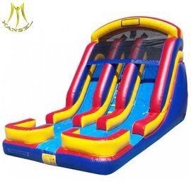 Hansel cheap wholesale giant inflatable air track water slide for kids and adults supplier