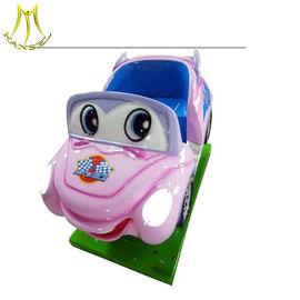 Hansel hot selling fiberglass material coin operated kiddie car ride supplier