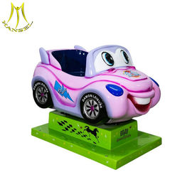 Hansel hot selling fiberglass material coin operated kiddie car ride supplier