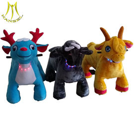 Hansel battery powered plush animal ride kids electric ride on animals supplier