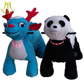 Hansel mall plush electric stuffed animal ride motorized animals in Guangzhou supplier