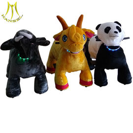 Hansel mall plush electric stuffed animal ride motorized animals in Guangzhou supplier