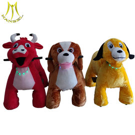 Hansel import from china amusement park games plush motorized riding animals supplier