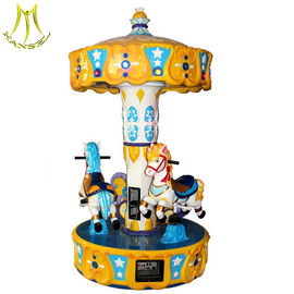 Hansel  fiber glass kiddie ride used merry go rounds for sale toy carousel horse supplier