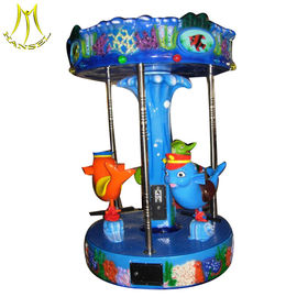 Hansel  fiber glass kiddie ride used merry go rounds for sale toy carousel horse supplier