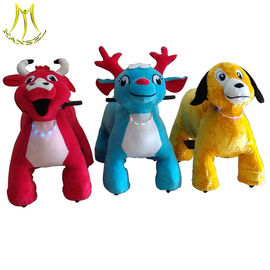 Hansel funfair children battery plush animal ride electric ride on animals supplier