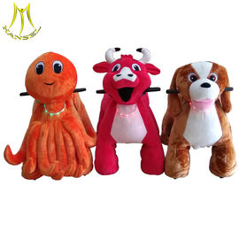 Hansel attractive kids walking animal ride eletrocinc plush ride on animals supplier