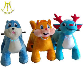 Hansel amusement park mental frame battery operated plush animal ride supplier