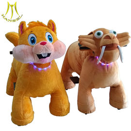 Hansel amusement park mental frame battery operated plush animal ride supplier