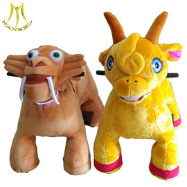 Hansel latest coin operated plush motorized animals for amusement park supplier