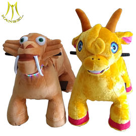 Hansel latest coin operated plush motorized animals for amusement park supplier