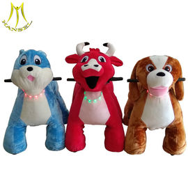 Hansel plush coin operated happy ride on animla walking toy animals supplier