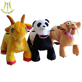 Hansel plush motorized animals electric animal kiddie ride for outdoor supplier