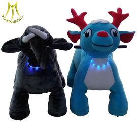 Hansel 2018 stuffed electric ride on animal toy motorized animals for sale supplier