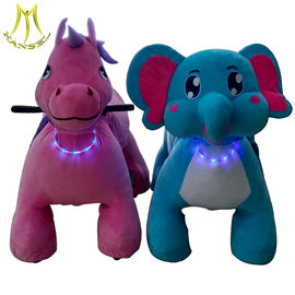 Hansel hot selling kids plush battery operated animal toy ride from China supplier