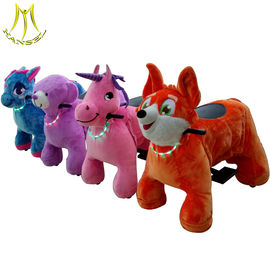 Hansel hot selling kids plush battery operated animal toy ride from China supplier