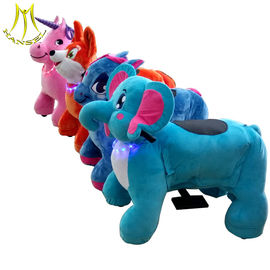 Hansel hot selling kids plush battery operated animal toy ride from China supplier