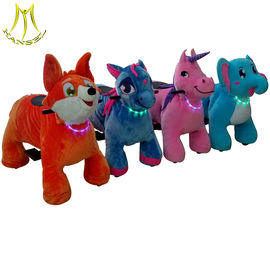 Hansel cheap indoor stuffed animal toy ride electric kids ride on animal toy supplier