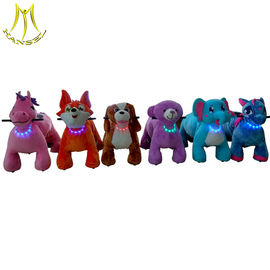 Hansel popular kids plush ride on animal electronic kids walking animals supplier