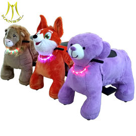 Hansel amusement plush battery powered happy rides on animal for sale supplier