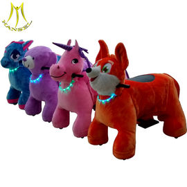 Hansel kids happy rides on animal motorized plush riding animals supplier