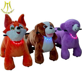 Hansel popular kids ride on animal scooter plush electric animal ride supplier