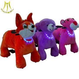 Hansel plush walking battery operated animal ride on motorized animals supplier