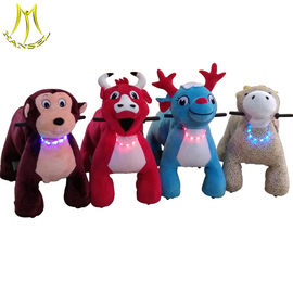 Hansel theme park equipment plush battery operated electric animal scooters supplier