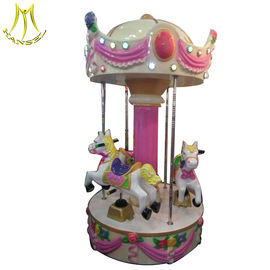 Hansel  Amusement park outdoor musical carousel rides 3 seats mini kids carousel train for sale supplier