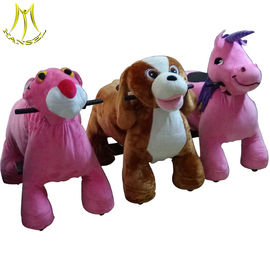 Hansel amusement electric kids ride on 24A plush motorized animal for mall supplier