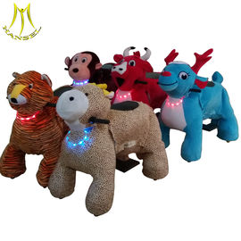 Hansel amusement electric kids ride on 24A plush motorized animal for mall supplier