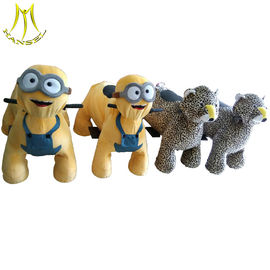 Hansel amusement electric kids ride on 24A plush motorized animal for mall supplier
