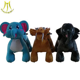 Hansel coin operated plush animals amusement park toys zippy rides supplier
