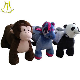 Hansel coin operated plush animals amusement park toys zippy rides supplier