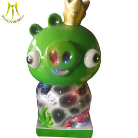 Hansel coin operated children indoor games machine green pig kiddie ride supplier