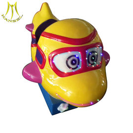 Hansel  Used fiber glass kiddie rides happy riding funny racing airplane supplier