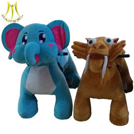Hansel electric mountable plush motorized animal for shopping mall supplier