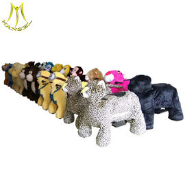 Hansel children fun birthday party games plush toy kid rides on animals supplier